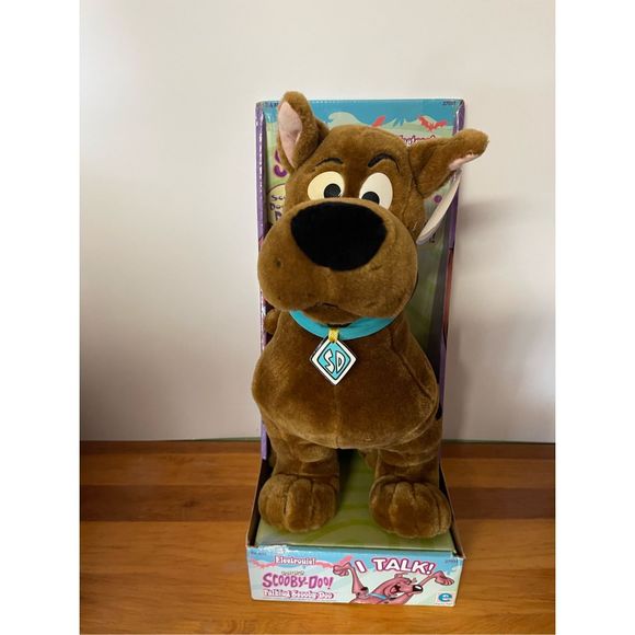 1998 Cartoon Network Talking Scooby Doo Plush 14" Hanna-Barbera - Picture 1 of 11